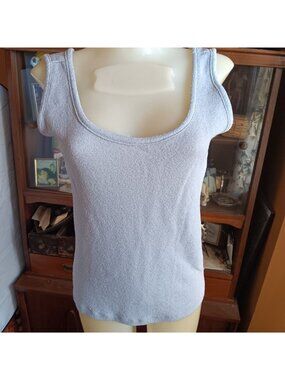 Japan Shirt True Vintage Tank Top Single Stitch Large Women's 1960's Gray  Mod